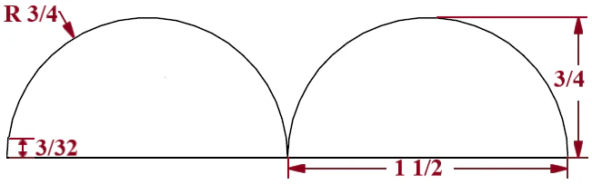 1-1/2" Single Bead Tambour - Image 4