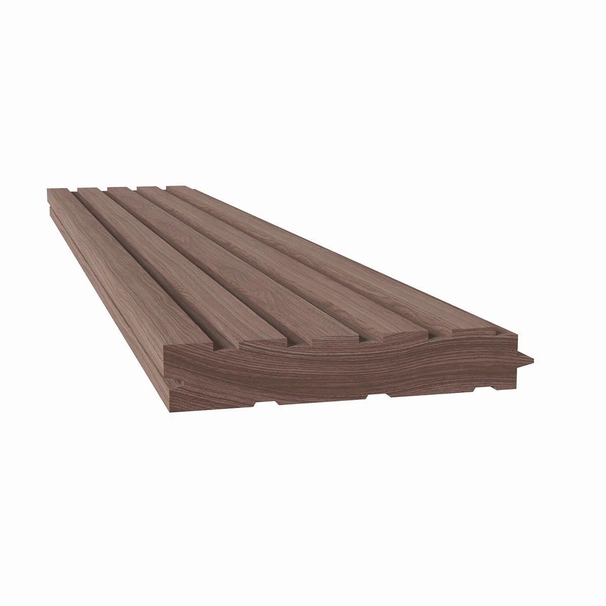 1/2" Square Solid Wood Tongue and Grove Tambour Panel, 11/16" thick x 3 15/16"width x 112"long - Image 3