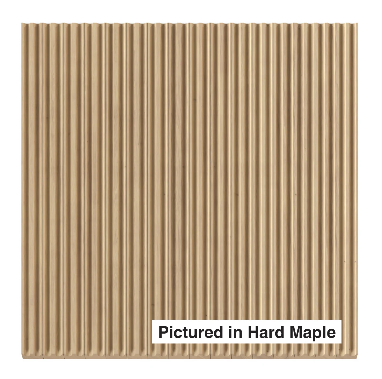 1/4" Double Cove-Cut Flexible Tambour