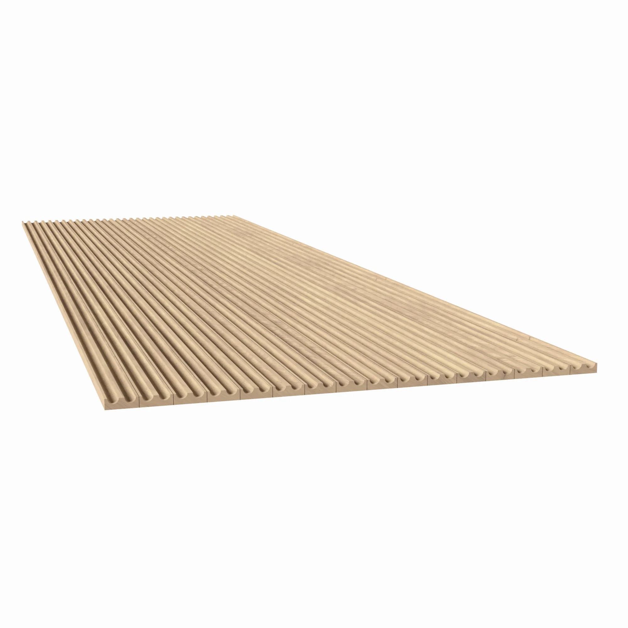 1/4" Double Cove-Cut Flexible Tambour - Image 2