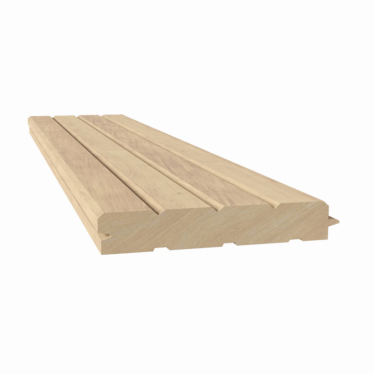 1" Bead Solid Wood Tongue and Grove Tambour Panel, 11/16" thick x 4 3/16"width x 112"long - Image 3