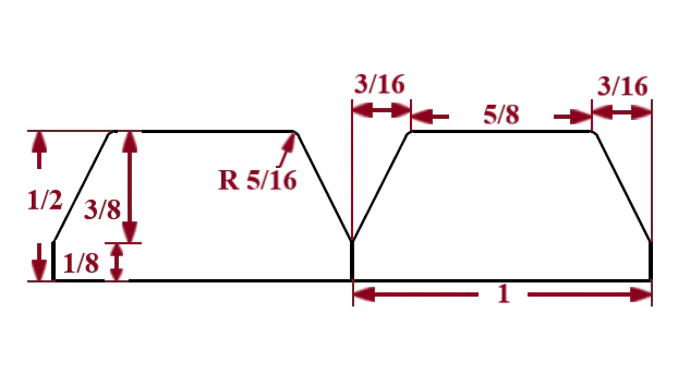 1″ Bevel Slat Tambour - Image 4