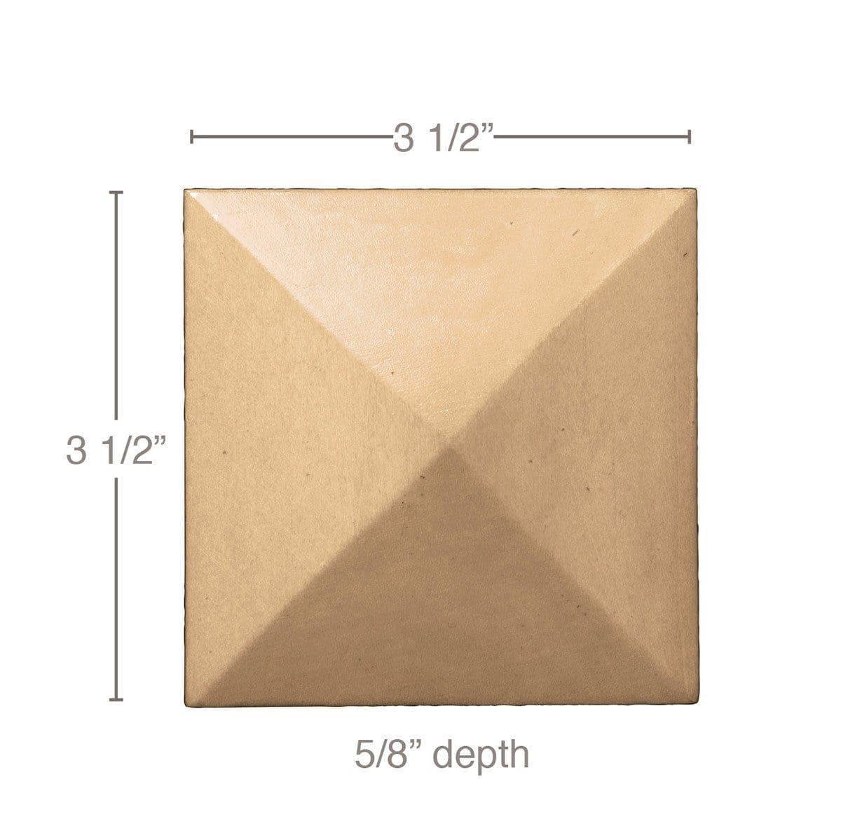 3 1/2''w x 3 1/2''h x 5/8''d, Large Classic Button(Sold 4 per card)