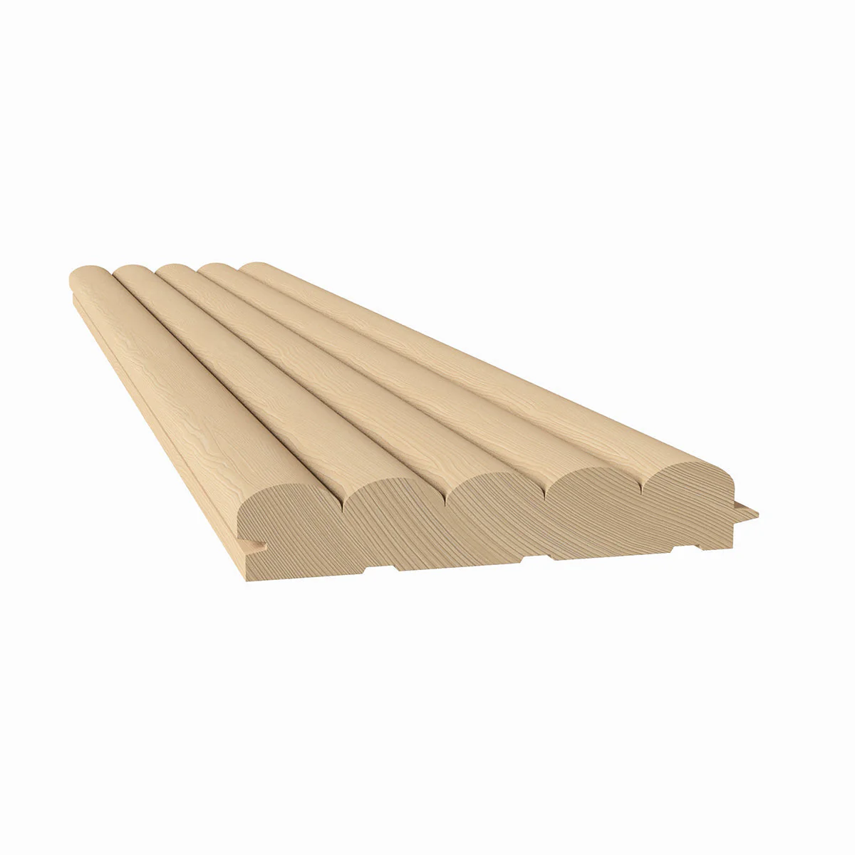 3/4" Bead Solid Wood Tongue and Grove Tambour Panel, 11/16" thick x 3 15/16" width x 112" long - Image 2