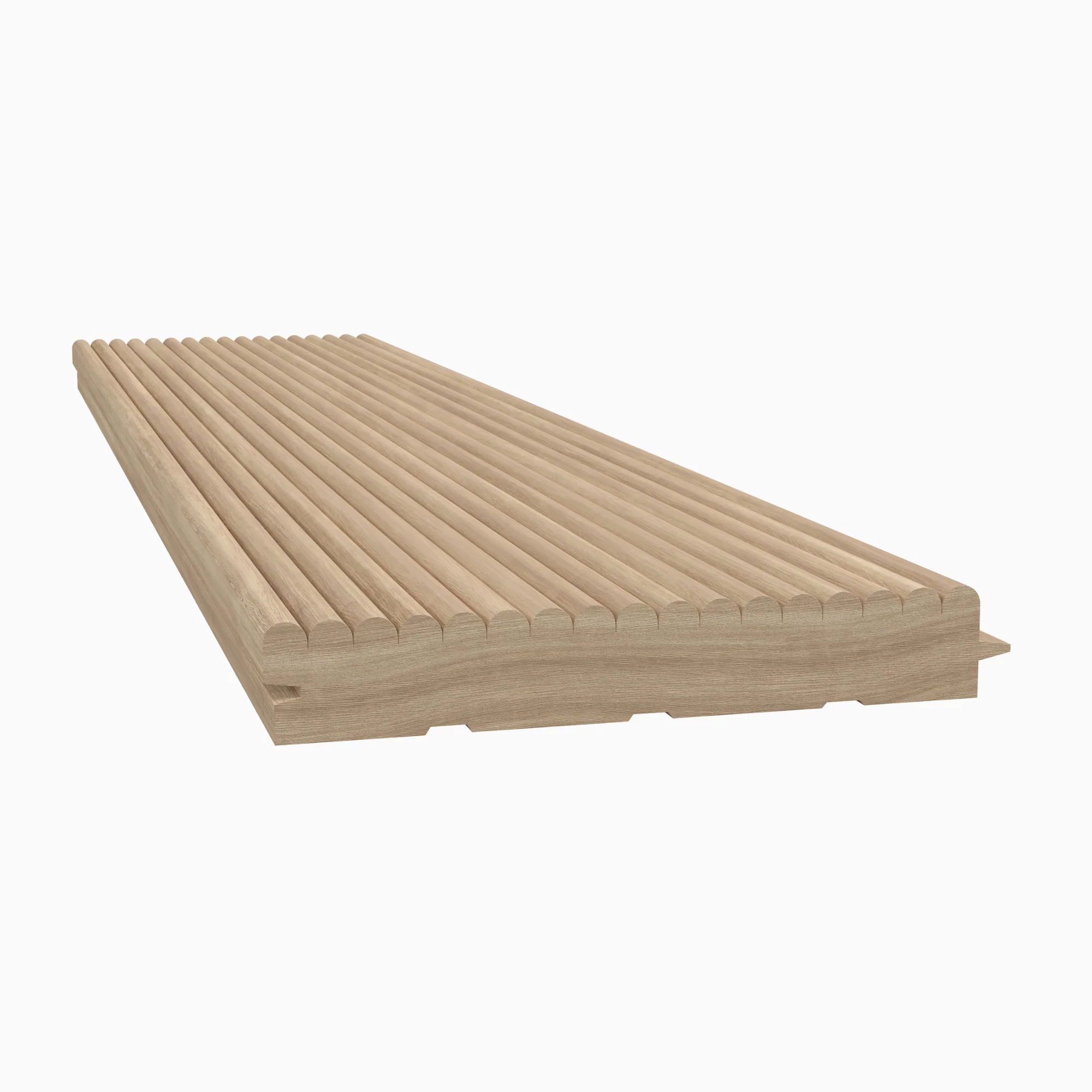 1/4" Bead Solid Wood Tongue and Groove Tambour Panel, 11/16" thick x 4 7/16"width x 112"long - Image 6