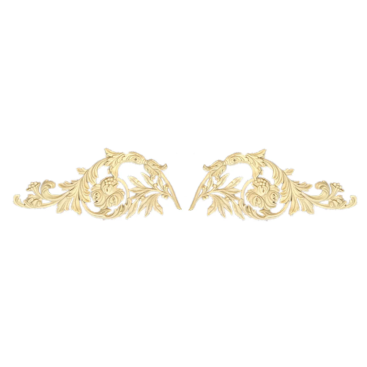 Acanthus Scroll, LR Pair, Resin, 14 1/4"W x 6 1/4"H x 3/4"D - Image 3