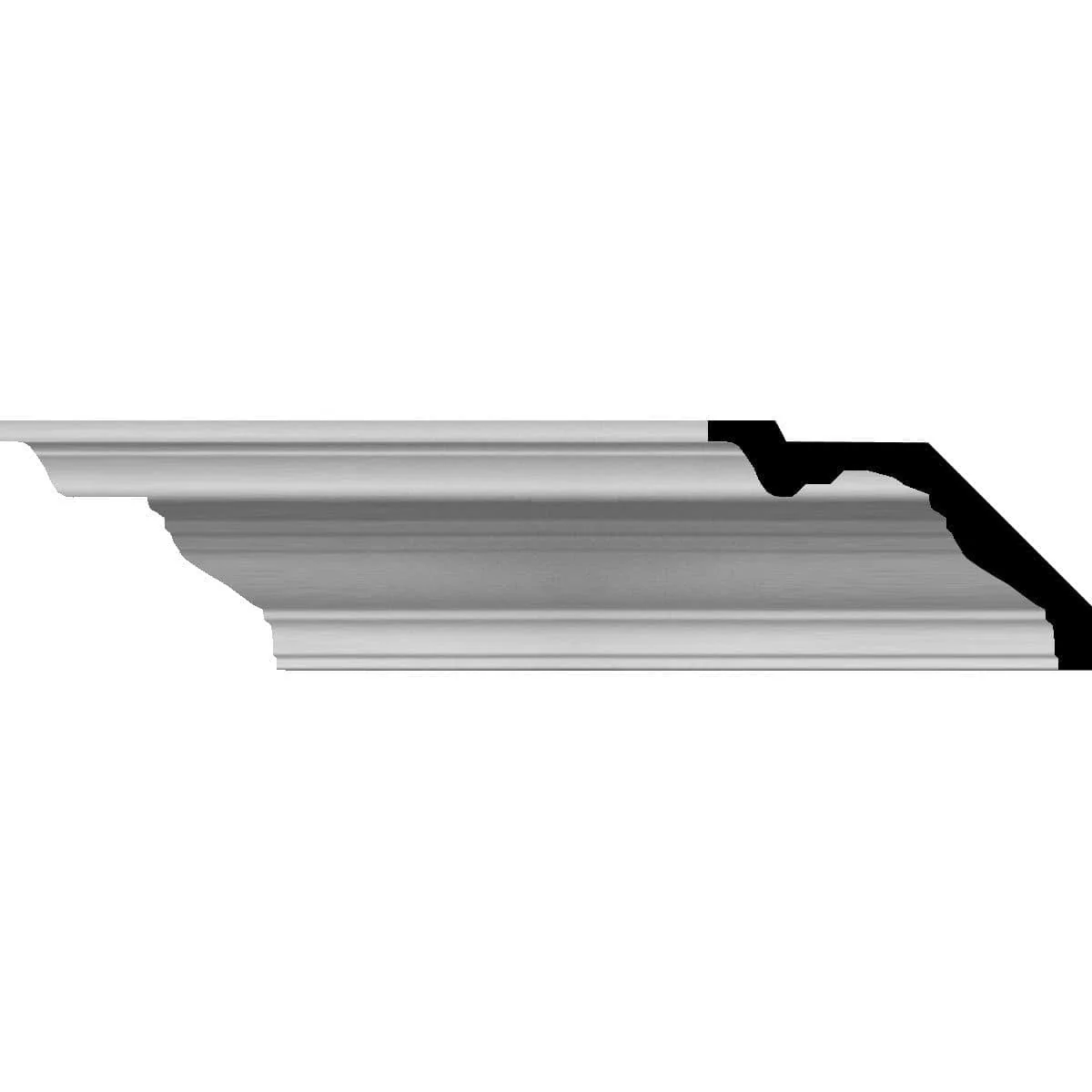 Antonio Traditional Crown Moulding, 4"H x 9"P x 10 1/4"F x 94 1/2"L
