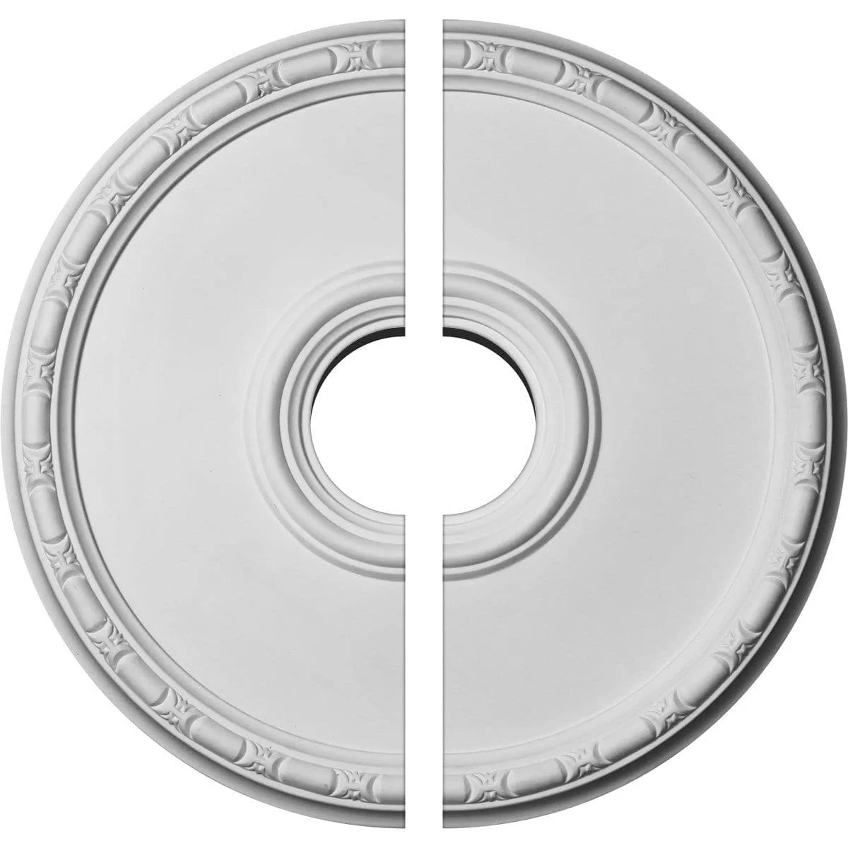 Bead & Barrel Ceiling Medallion, Two Piece (Fits Canopies up to 6")19 3/4"OD x 1 3/8"P