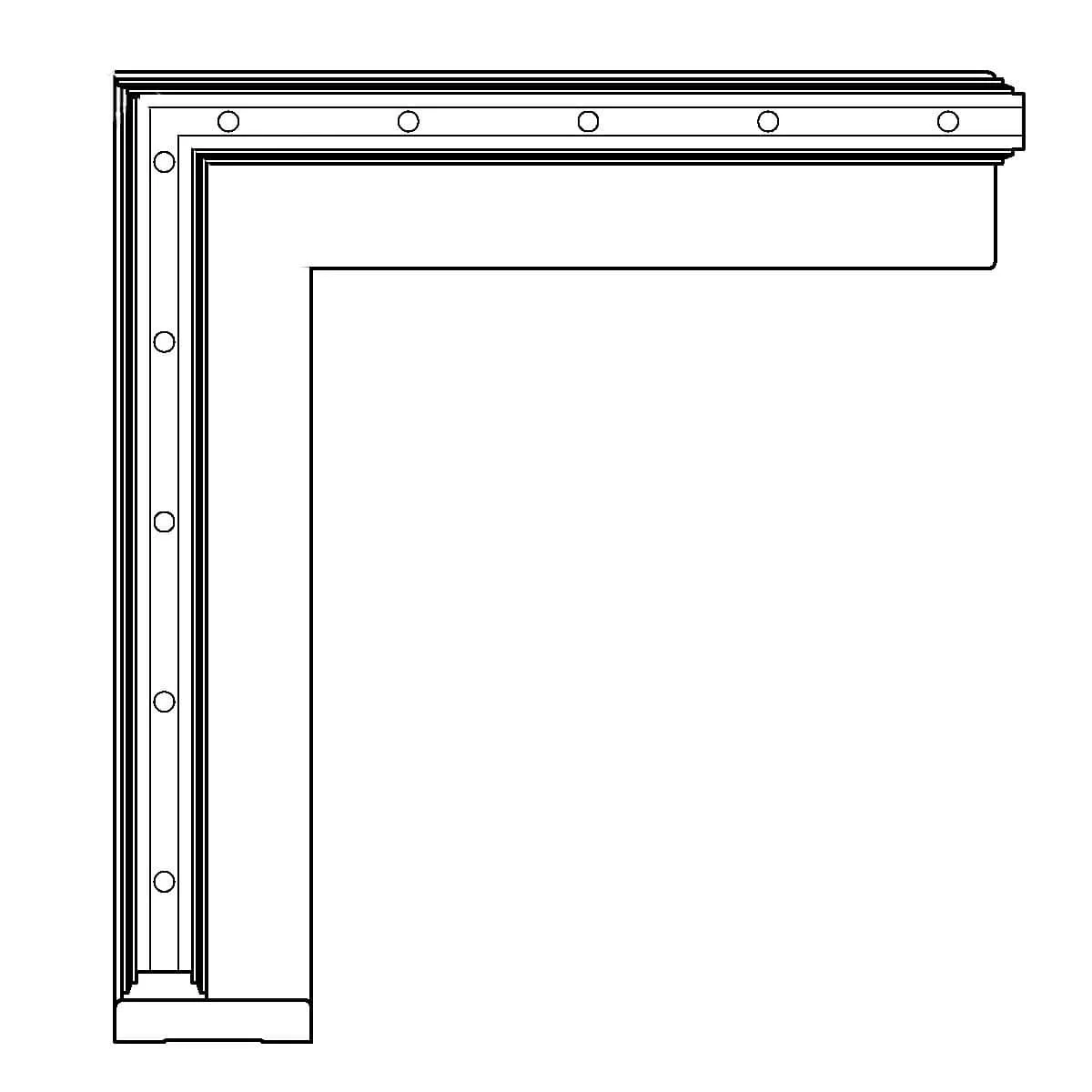 LCD - CA285, CTY1262, 3 1/2"h x 1 1/4"d