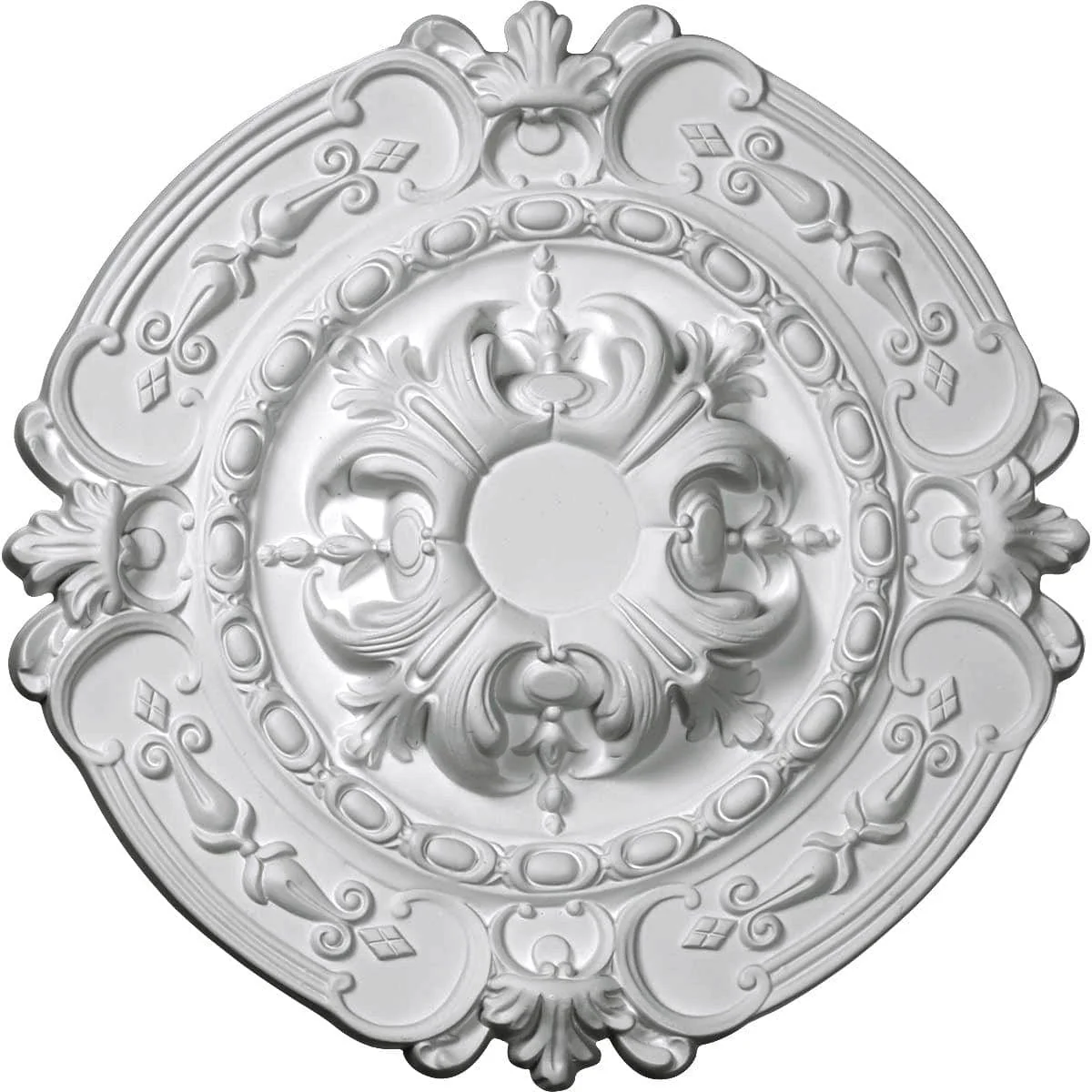 Ceiling Medallion (Fits Canopies up to 2 3/4"), 16 3/8"OD x 1 3/4"P