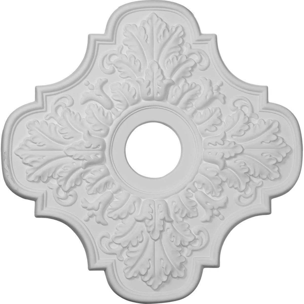 Ceiling Medallion (Fits Canopies up to 4 5/8"), 17 3/4"OD x 3 3/4"ID x 1"P