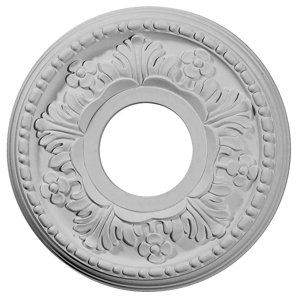 Ceiling Medallion (Fits Canopies up to 5 1/4"), 11 7/8"OD x 3 5/8"ID x 7/8"P