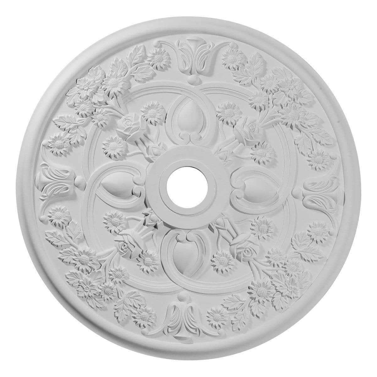 Ceiling Medallion (Fits Canopies up to 5 1/4"), 30 7/8"OD x 3 5/8"ID x 1 3/8"P