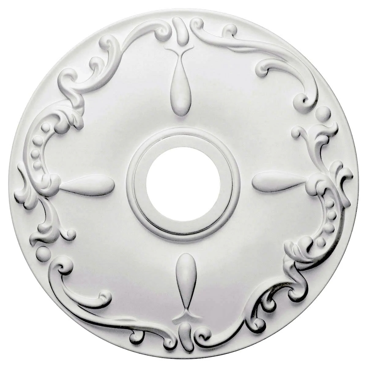 Ceiling Medallion (Fits Canopies up to 5"), 18"OD x 3 1/2"ID x 1 1/4"P