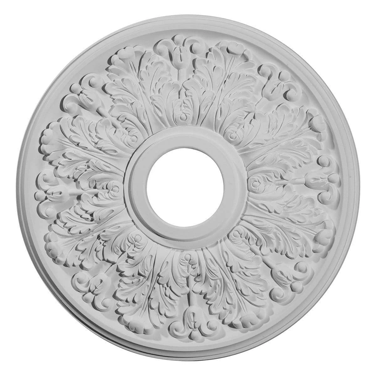 Ceiling Medallion (Fits Canopies up to 5 5/8"), 16 1/2"OD x 3 5/8"ID x 1 1/8"P