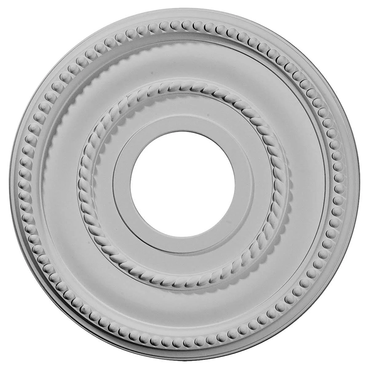 Ceiling Medallion (Fits Canopies up to 6 1/4"), 12 1/8"OD x 3 5/8"ID x 3/4"P