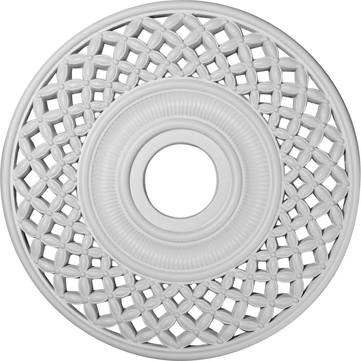 Ceiling Medallion (Fits Canopies up to 6 1/4"), 22 1/4"OD x 4 3/4"ID x 1 1/4"P