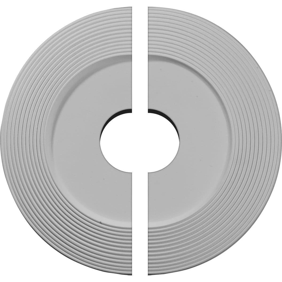 Ceiling Medallion, Two Piece (Fits Canopies up to 10 1/4")16 1/8"OD x 3 5/8"ID x 1"P