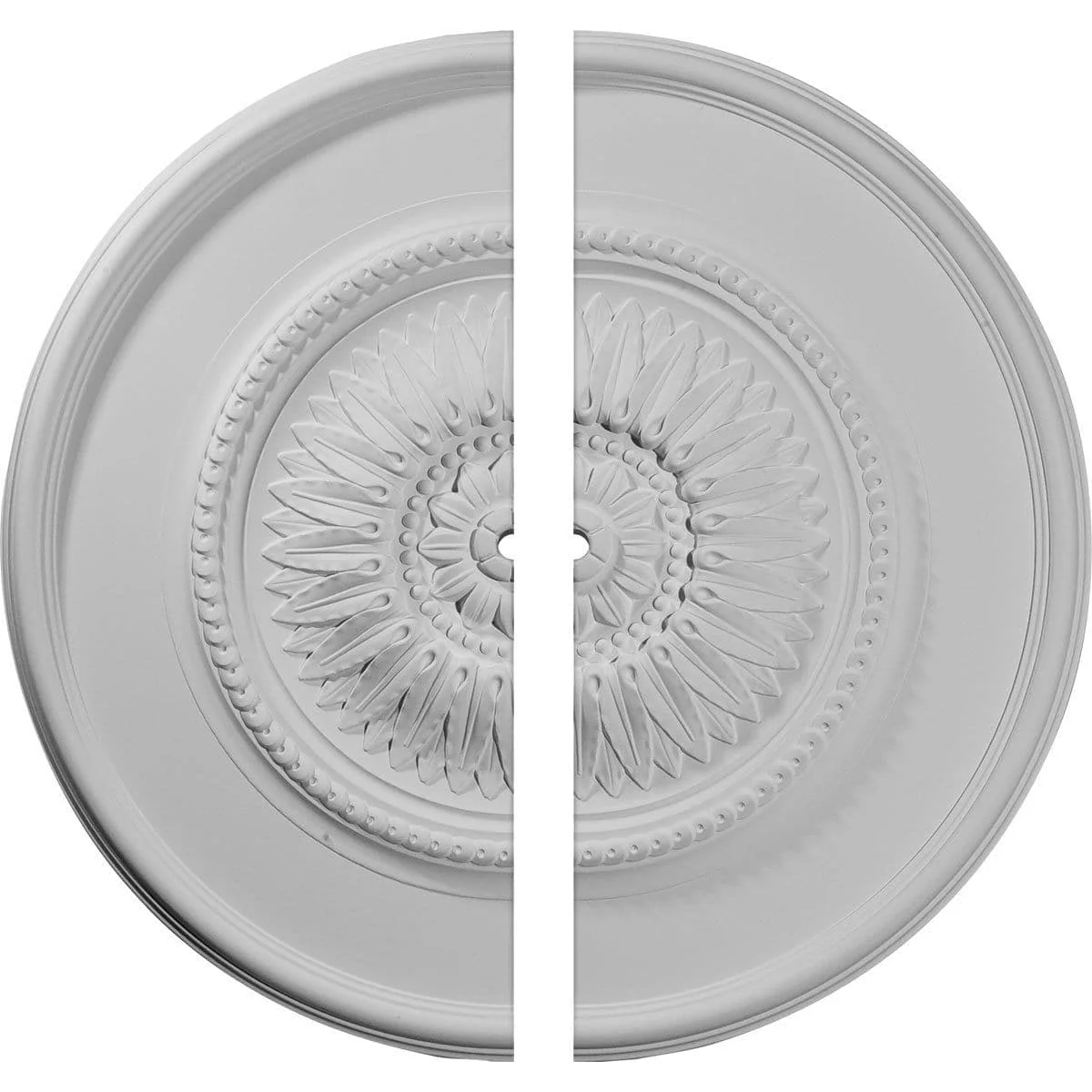 Ceiling Medallion, Two Piece (Fits Canopies up to 1")29 3/4"OD x 1"ID x 1 1/2"P