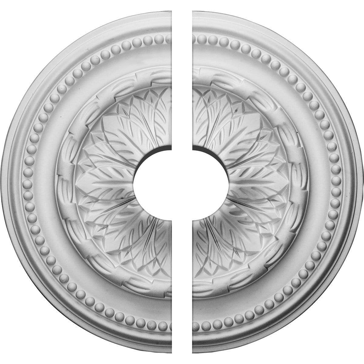Ceiling Medallion, Two Piece (Fits Canopies up to 3 1/2")15 3/4"OD x 3 1/2"ID x 1 7/8"P
