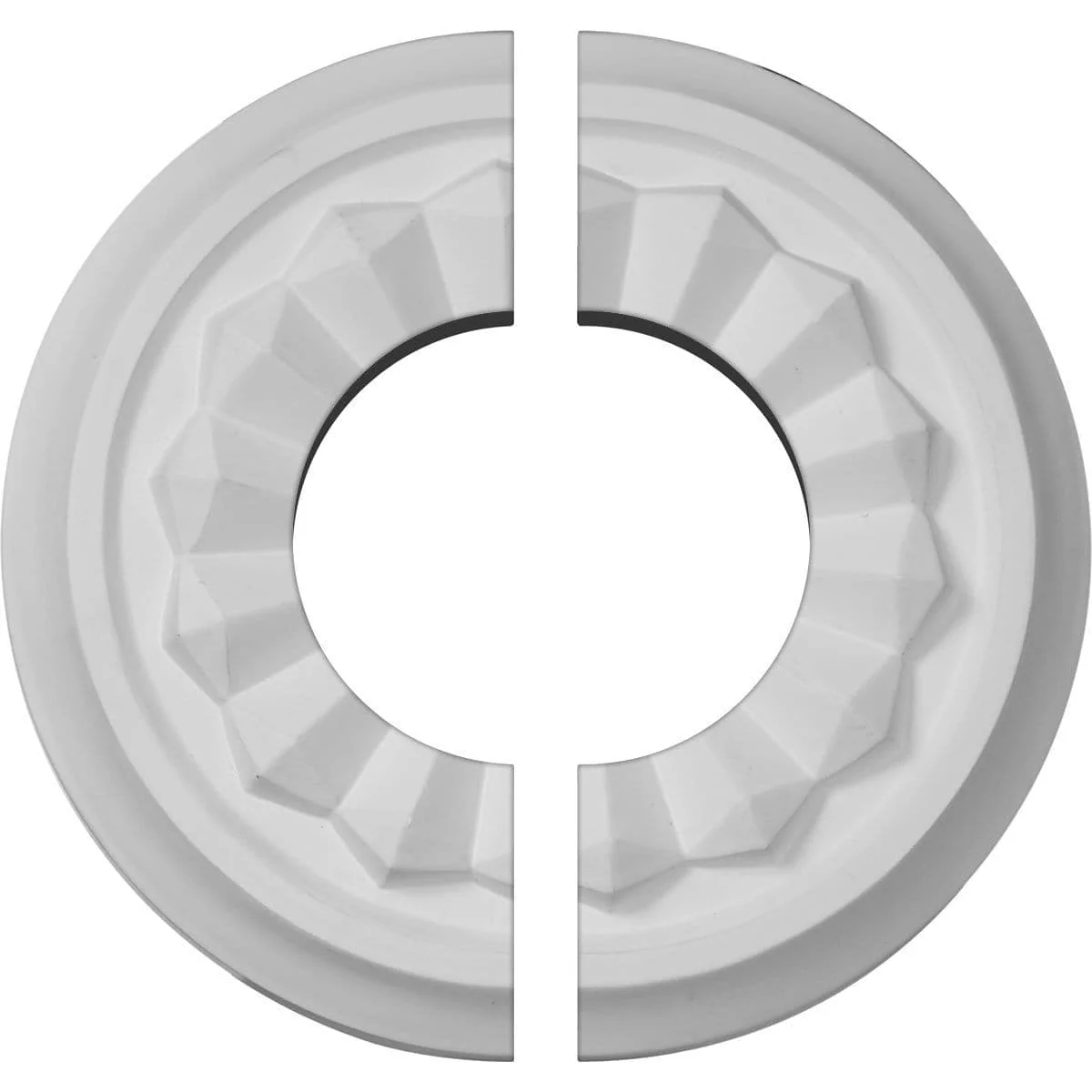 Ceiling Medallion, Two Piece (Fits Canopies up to 3 1/2")7 7/8"OD x 3 1/2"ID x 1 1/8"P