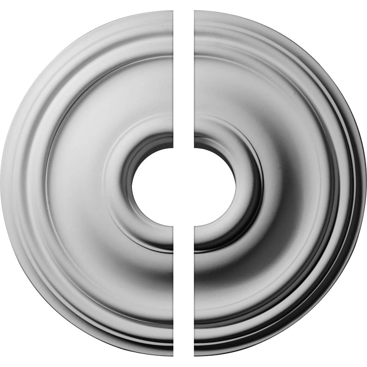 Ceiling Medallion, Two Piece (Fits Canopies up to 4")14 3/4"OD x 3 1/2"ID x 1 3/4"P