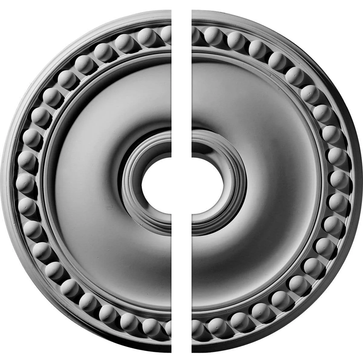 Ceiling Medallion, Two Piece (Fits Canopies up to 5 5/8")19 1/8"OD x 3 1/2"ID x 1"P