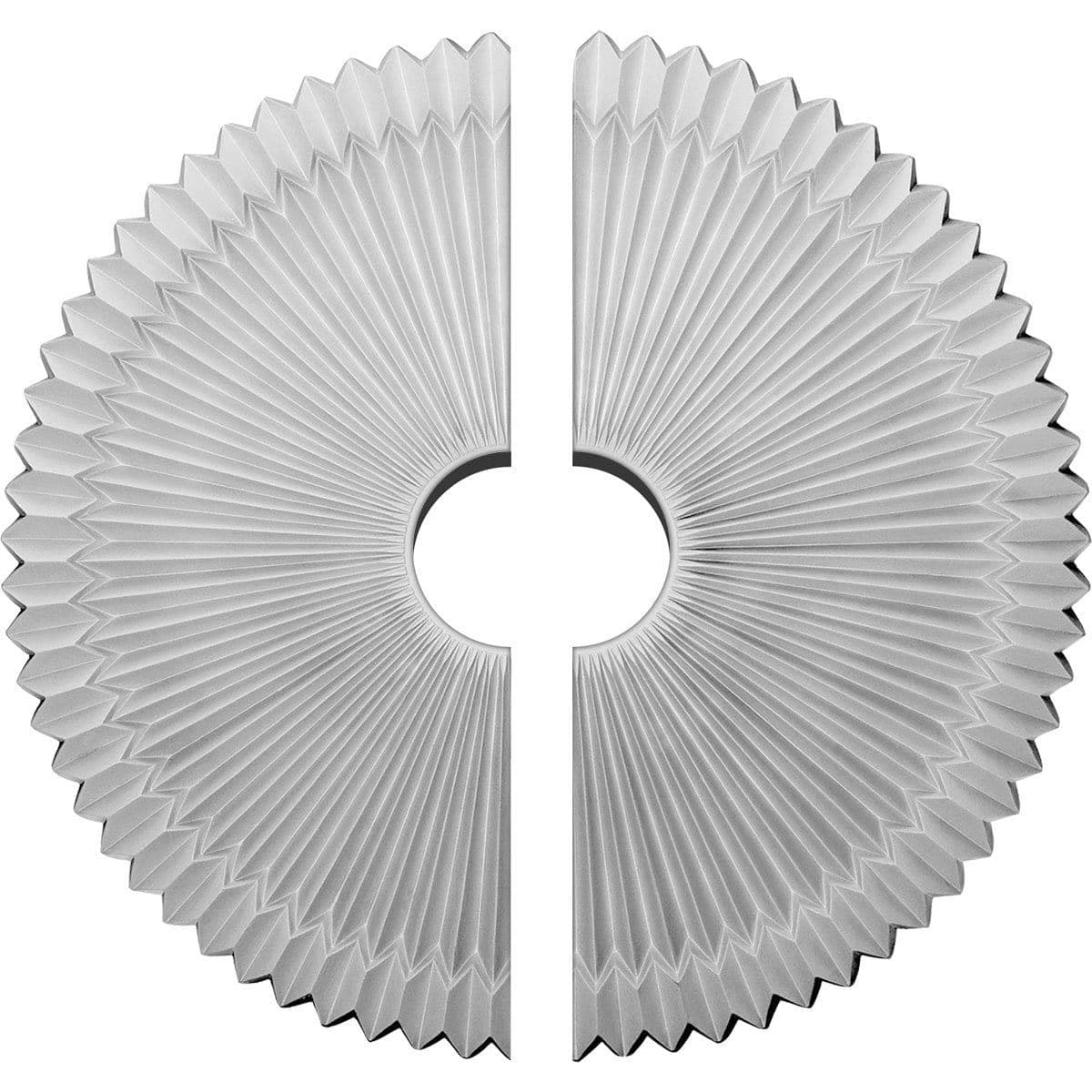 Ceiling Medallion, Two Piece (Fits Canopies up to 5")24"OD x 4 1/2"ID x 3"P