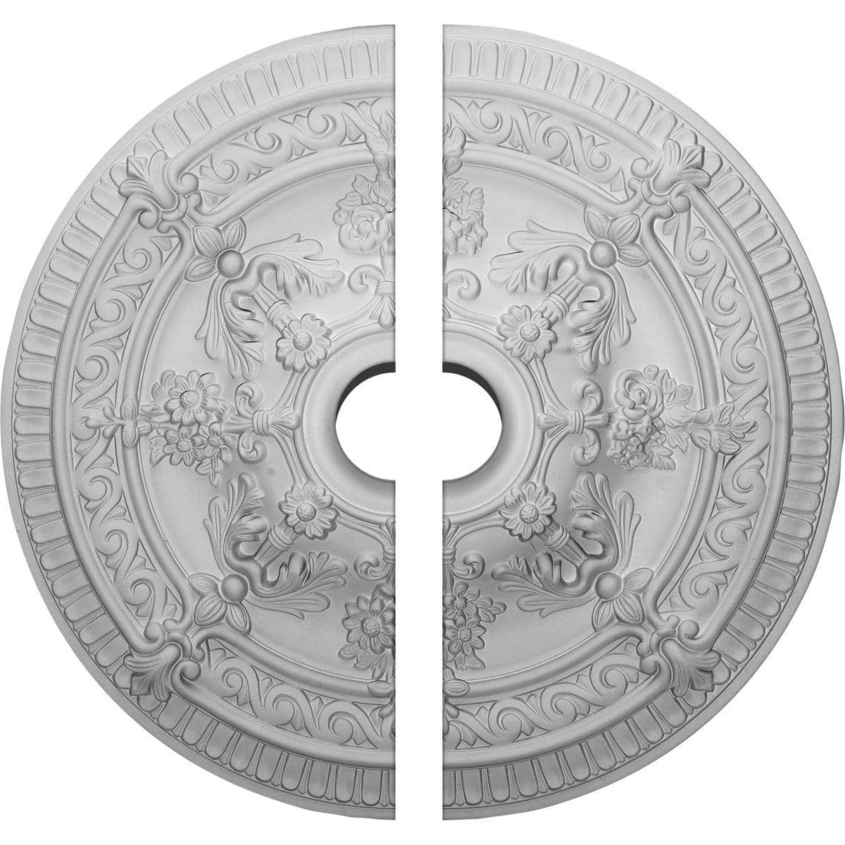 Ceiling Medallion, Two Piece (Fits Canopies up to 6")26"OD x 4"ID x 3"P