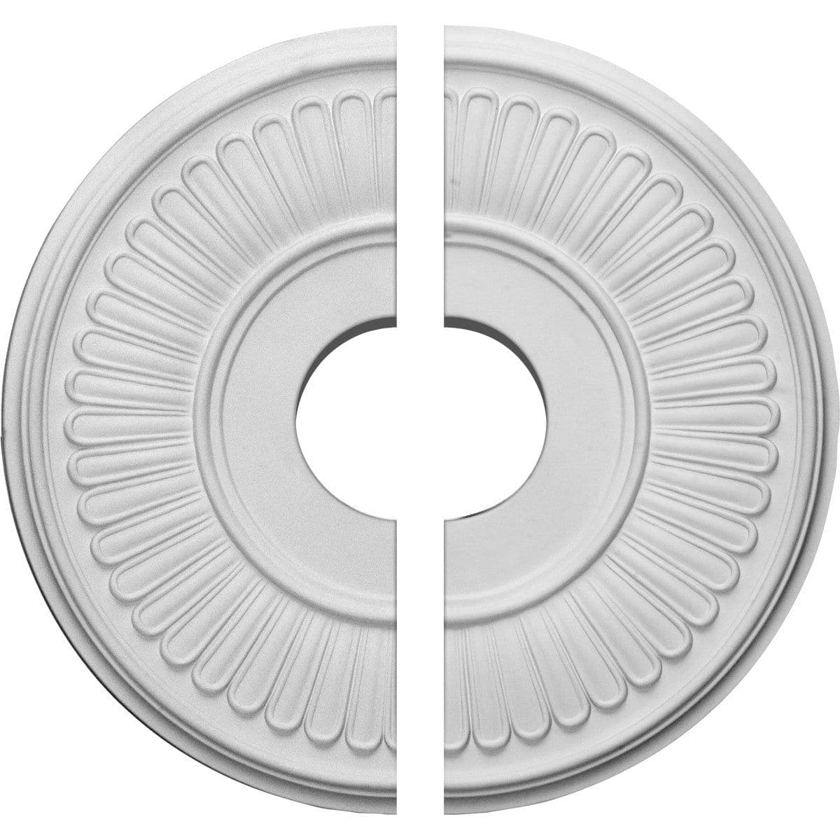 Ceiling Medallion, Two Piece (Fits Canopies up to 7")15 3/4"OD x 3 7/8"ID x 3/4"P