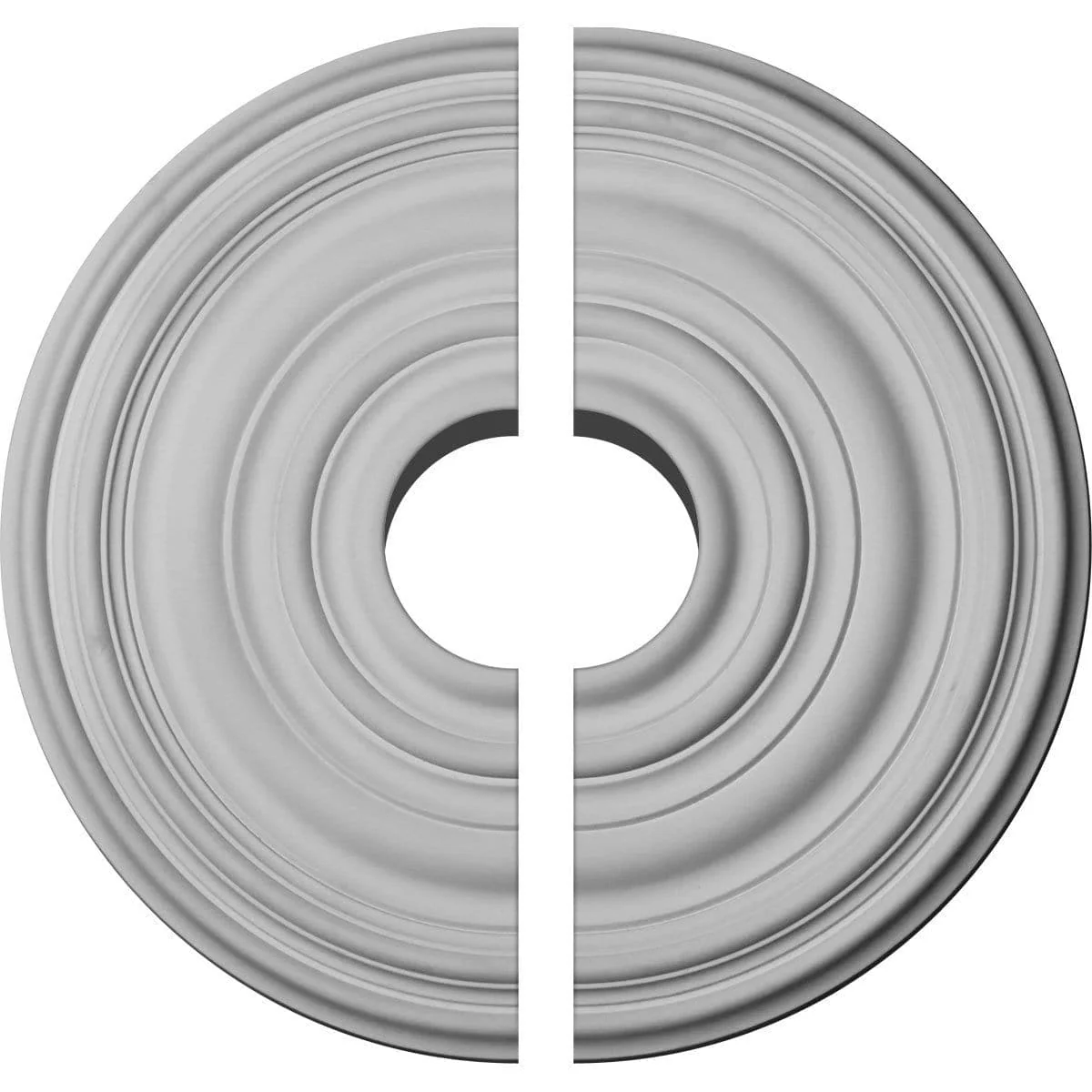 Ceiling Medallion, Two Piece (For Canopies up to 5")17 3/4"OD x 1 3/8"P