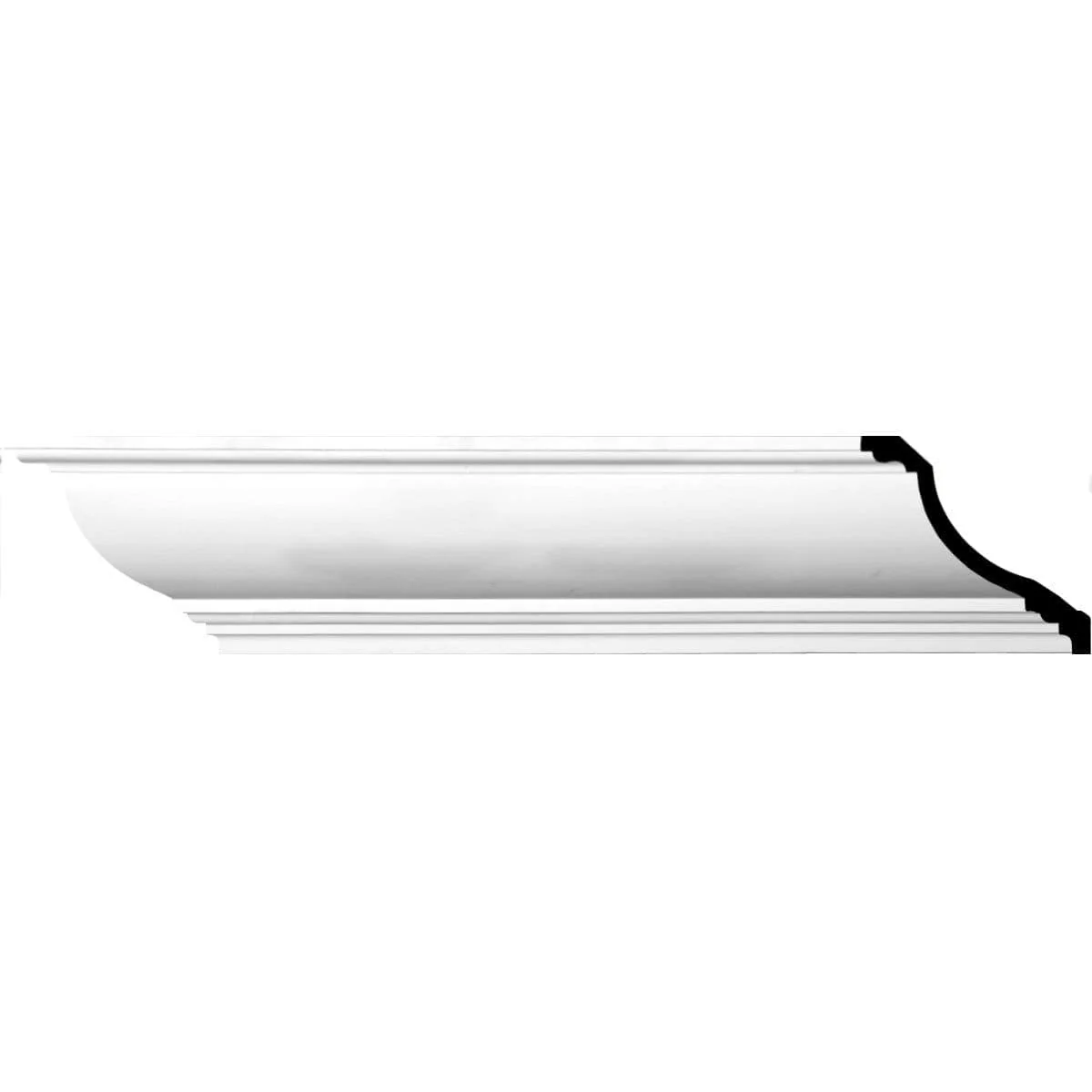 Claremont Crown Moulding, 9 7/8"H x 9 7/8"P x 14"F x 94 1/2"L