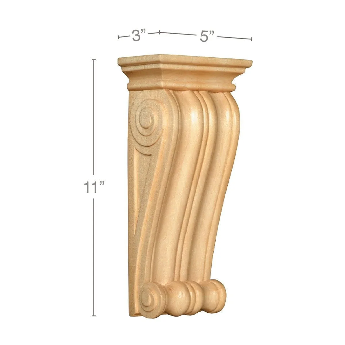 Classic Corbel, 5''w x 11''h x 3''d