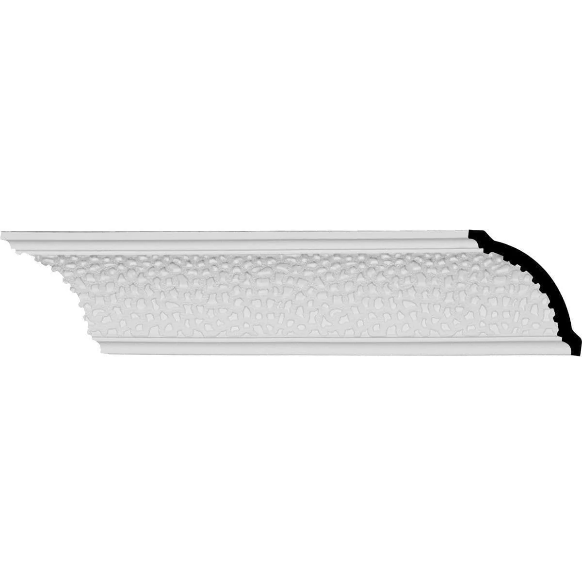 Clementine Crown Moulding, 3 7/8"H x 3 3/8"P x 4 7/8"F x 94 1/2"L