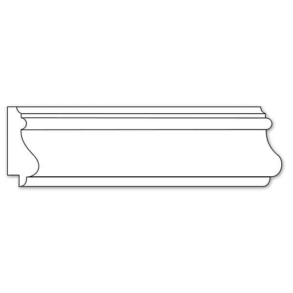 Traditional Panel Moulding, 1 3/4'w x 11/16"d
