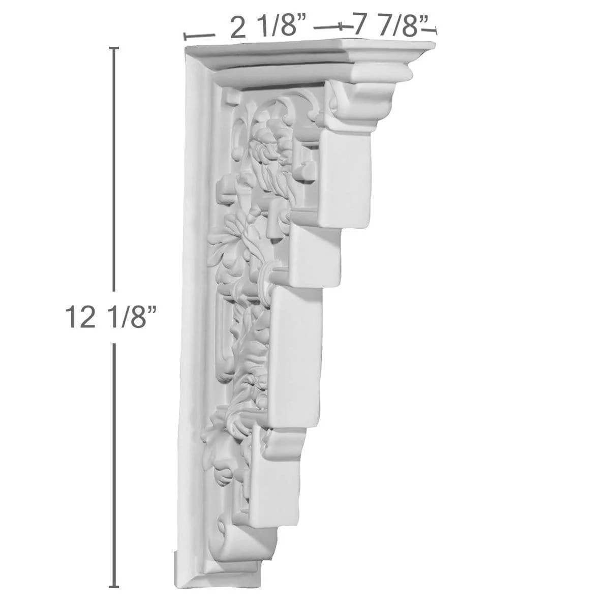 Corbel, 2 1/8"W x 7 7/8"D x 12 1/8"H