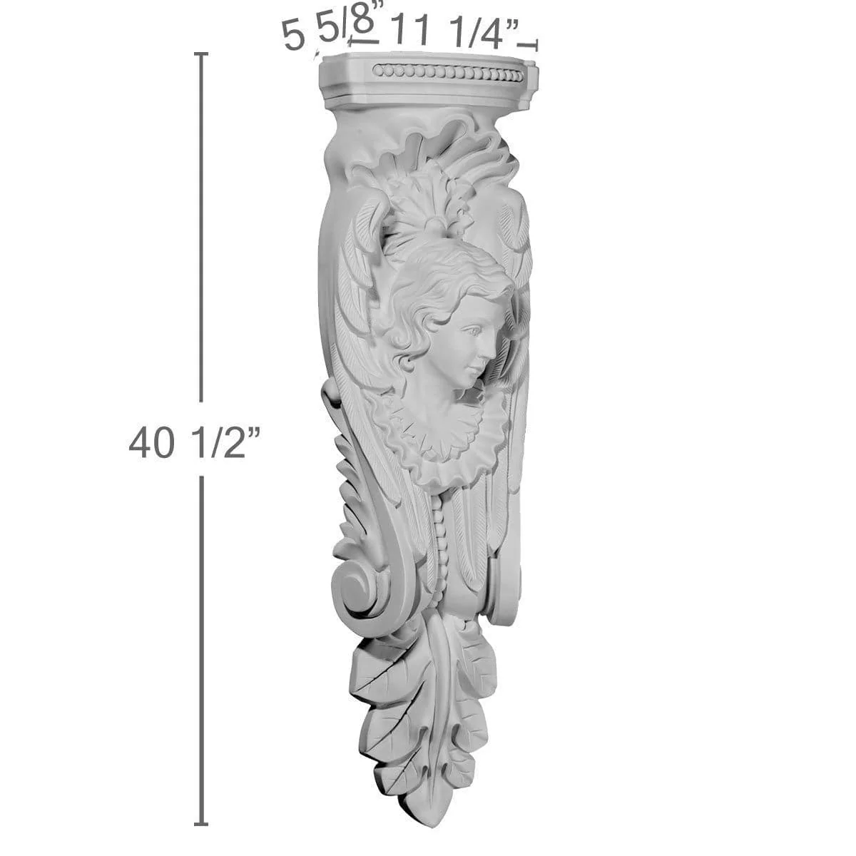 Corbel, 5 7/8"W x 4 1/4"D x 17 3/4"H