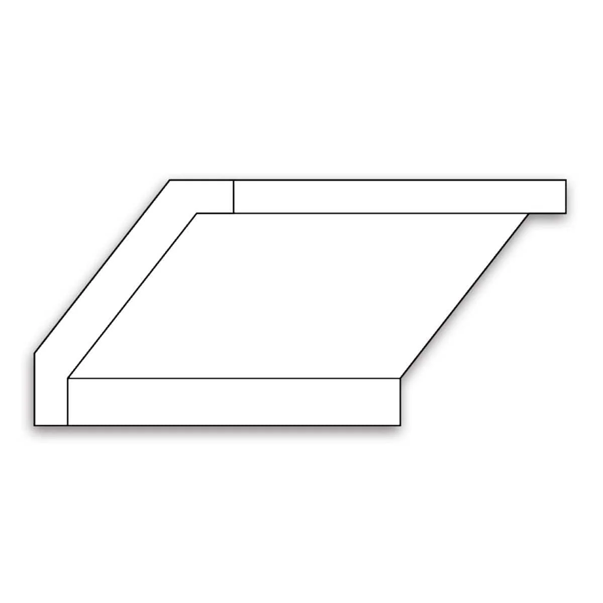 Cove,  4 3/4"w x 1 1/16"d