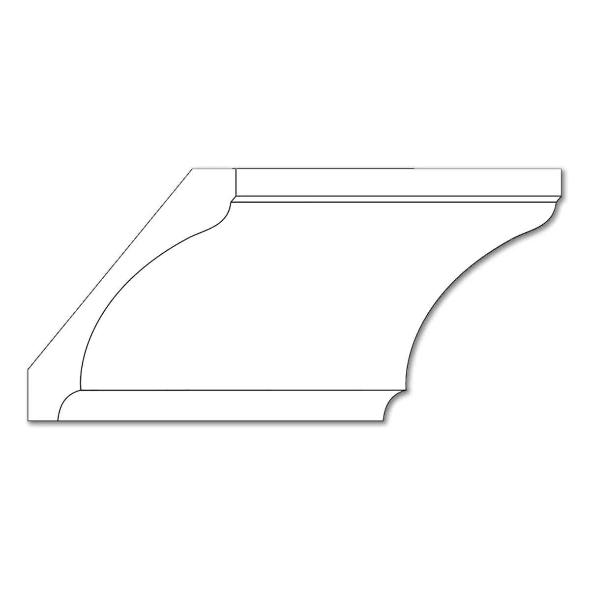 Cove, 5 1/4''w x 13/16''d