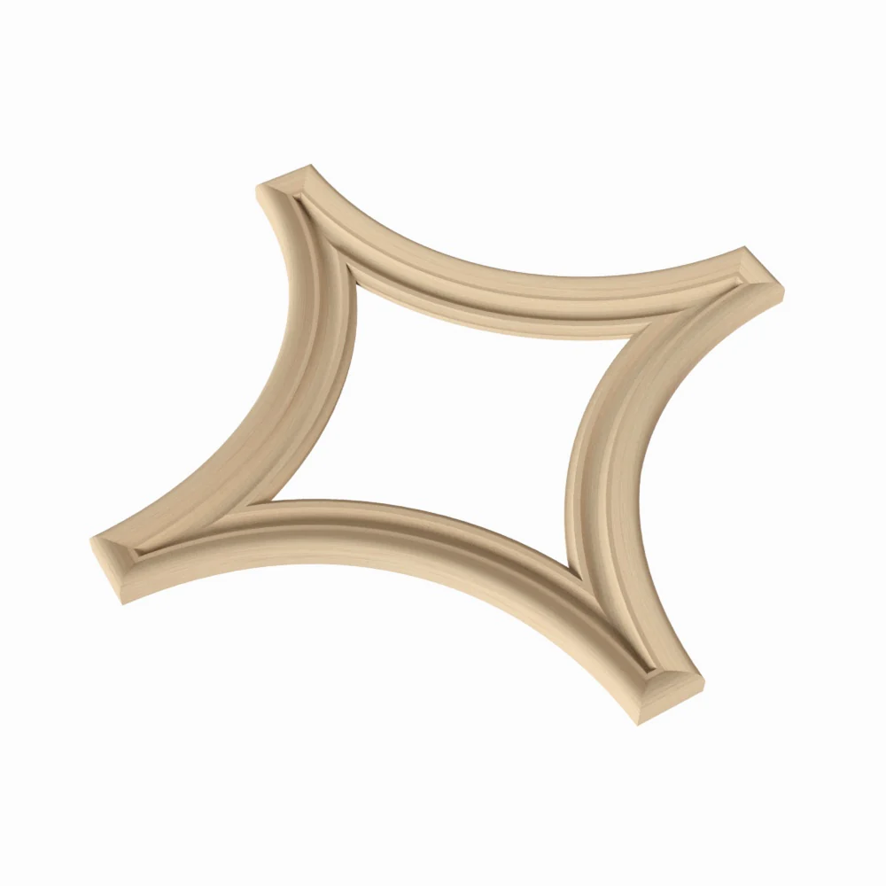 Diamond Tracery Panel, 21 3/8" X 21 3/8" x 13/16", 1 pair, Resin - Image 2