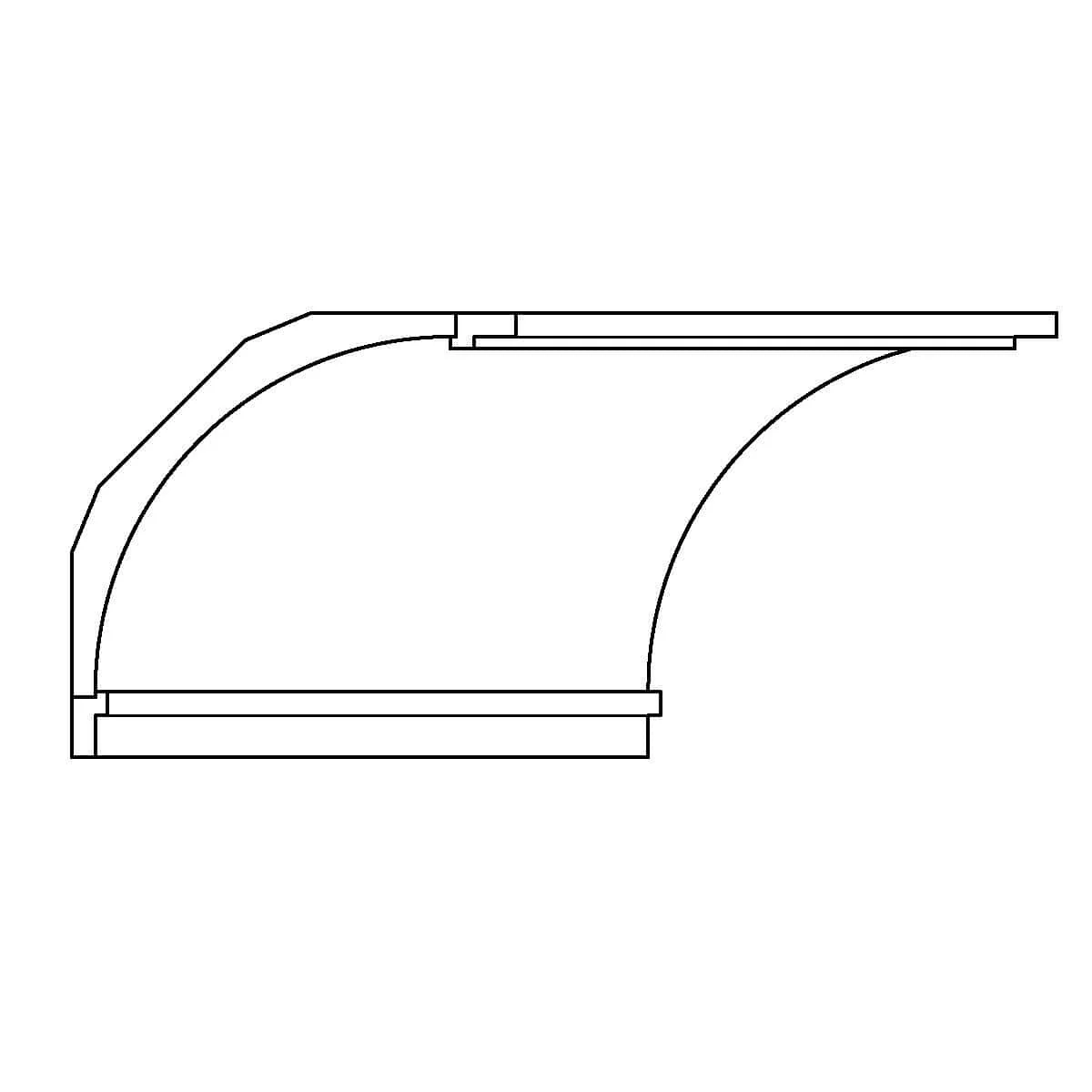 LCD - PM615, CO704, PM615, 9 1/4"h x 9 1/4"d - SOLD IN 16' LENGTHS ONLY