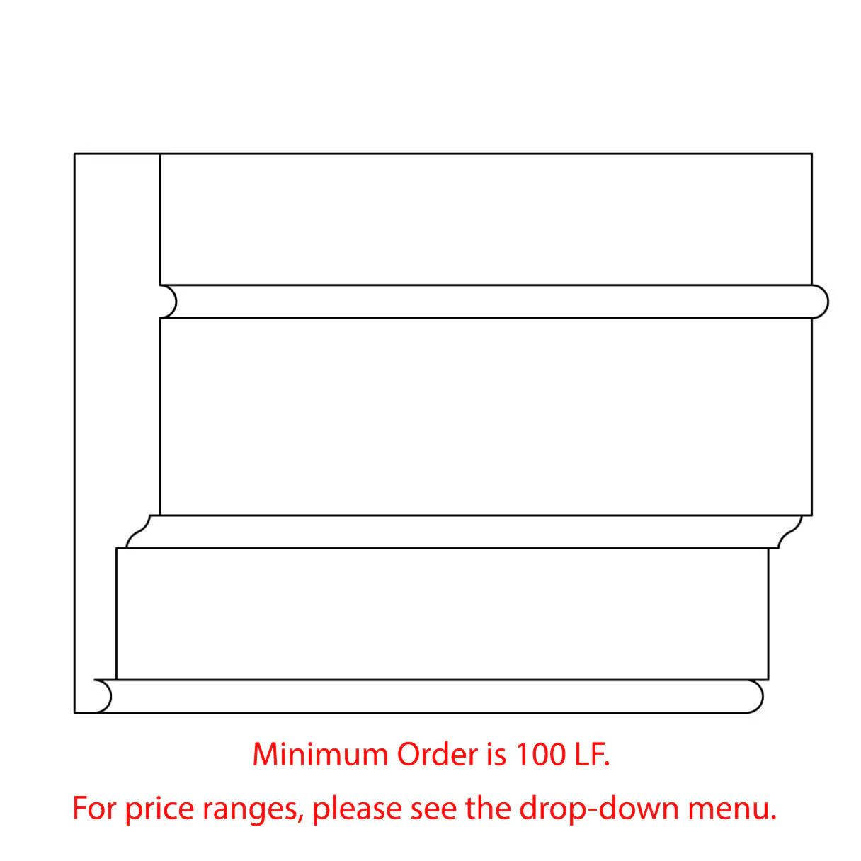 Custom Architrave, 1 1/8"w x 6 1/8"d