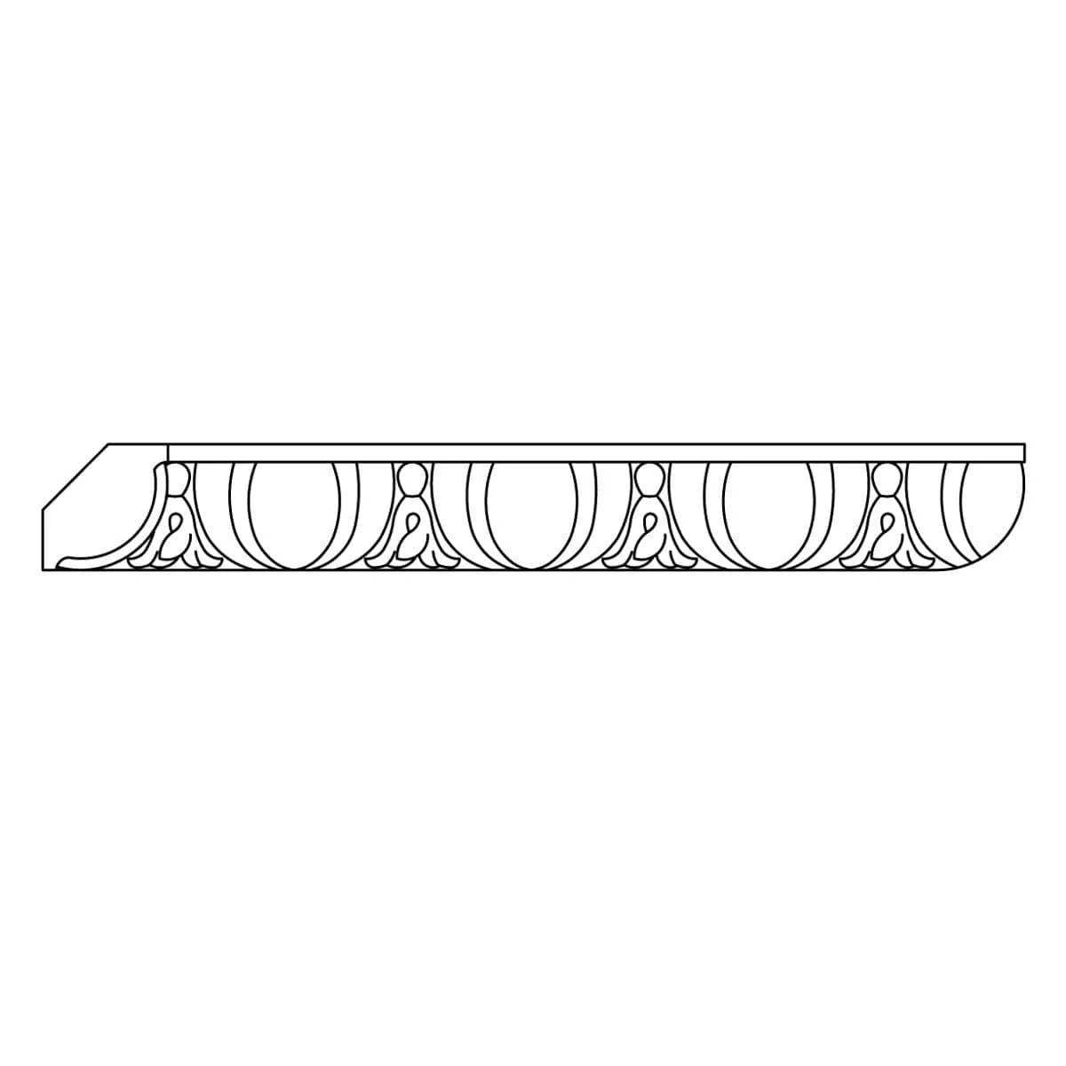 Custom Panel Mould, 3/4''w x 1 3/8''d - Image 2