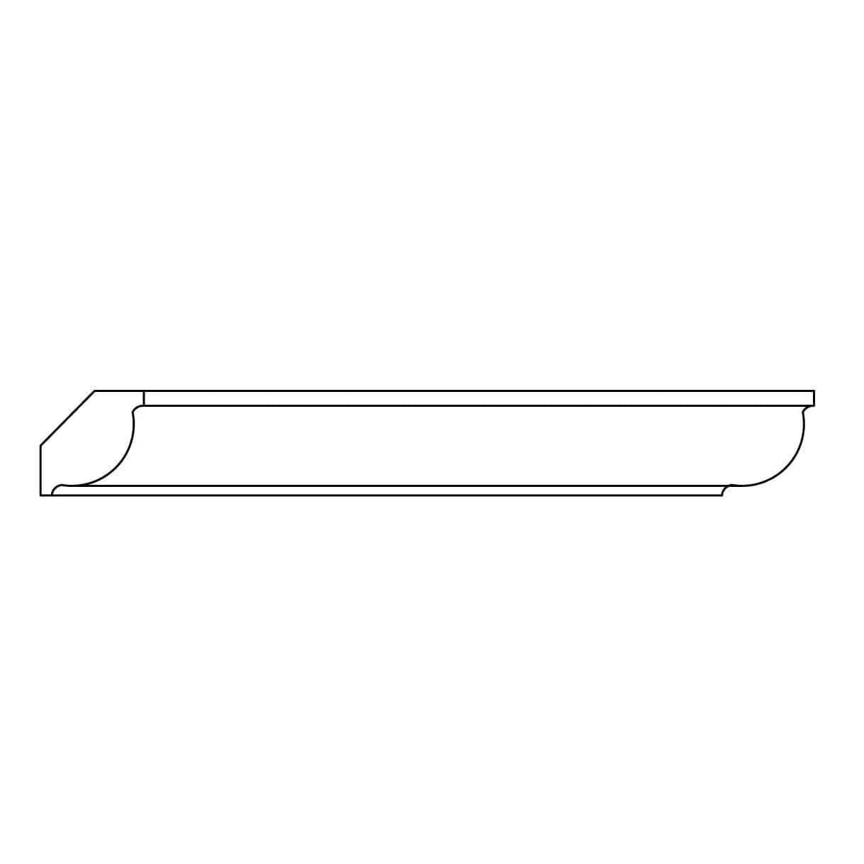 Custom Panel Mould, 5/8''w x 1 3/8''d - Image 2