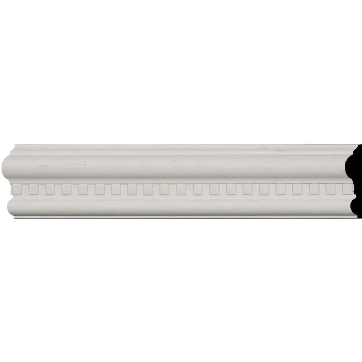 Dentil Chair Rail (3/4" Repeat), 3 1/8"H x 7/8"D x 94 1/2"L