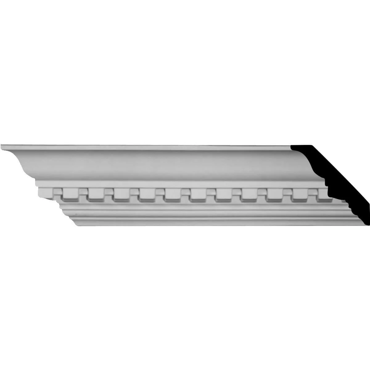 Dentil Crown Moulding, 3"H x 2 3/4"P x 4"F x 94 1/2"L