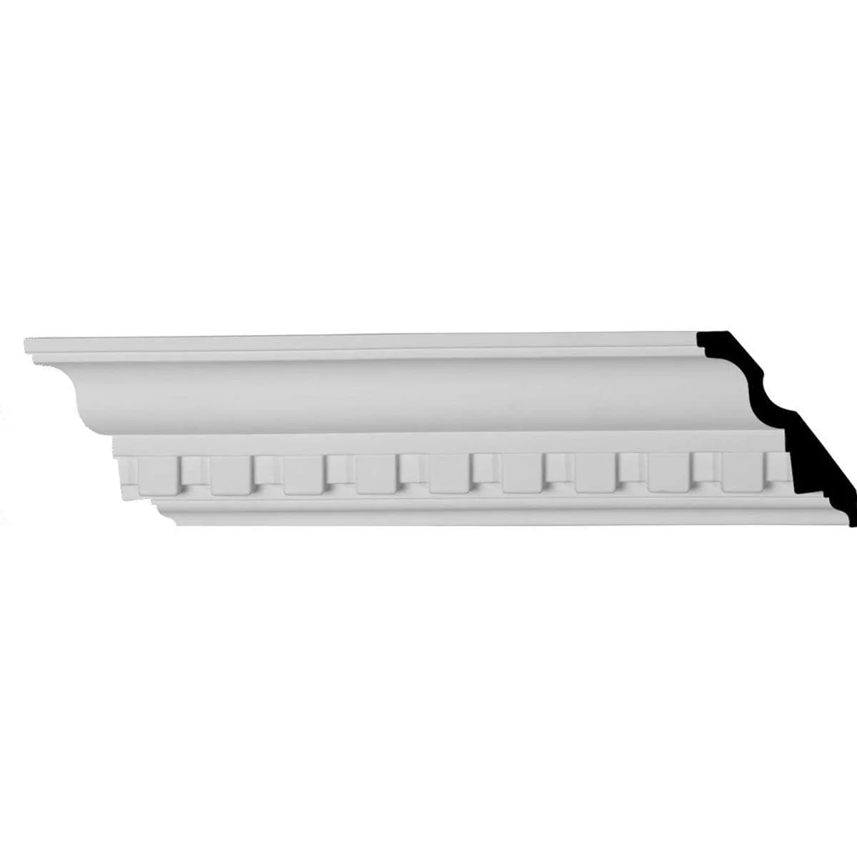 Dentil Crown Moulding, 4 3/8"H x 3 1/2"P x 5 5/8"F x 94 1/2"L