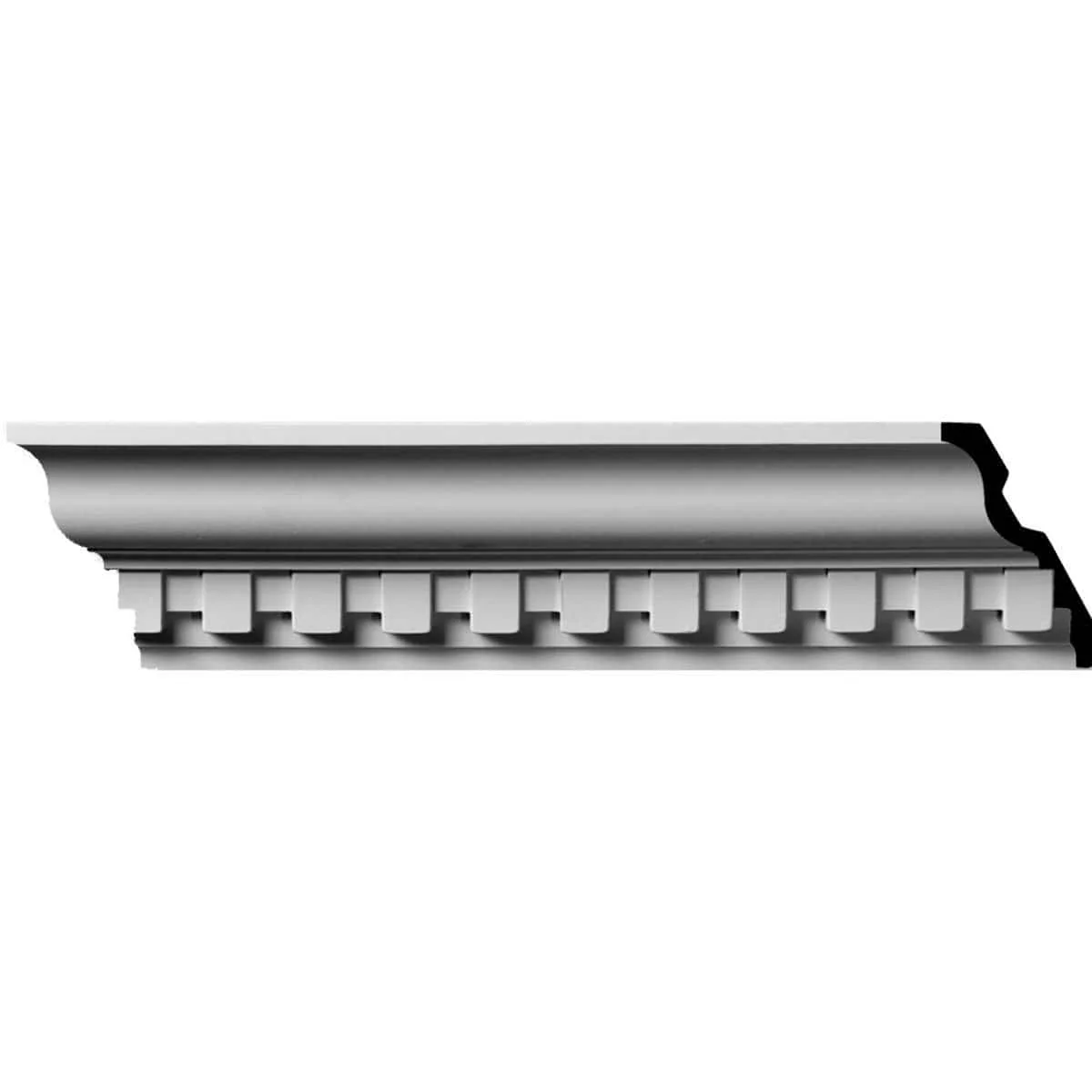 Dentil Crown Moulding, 4 5/8"H x 2 7/8"P x 5 1/2"F x 94 1/2"L