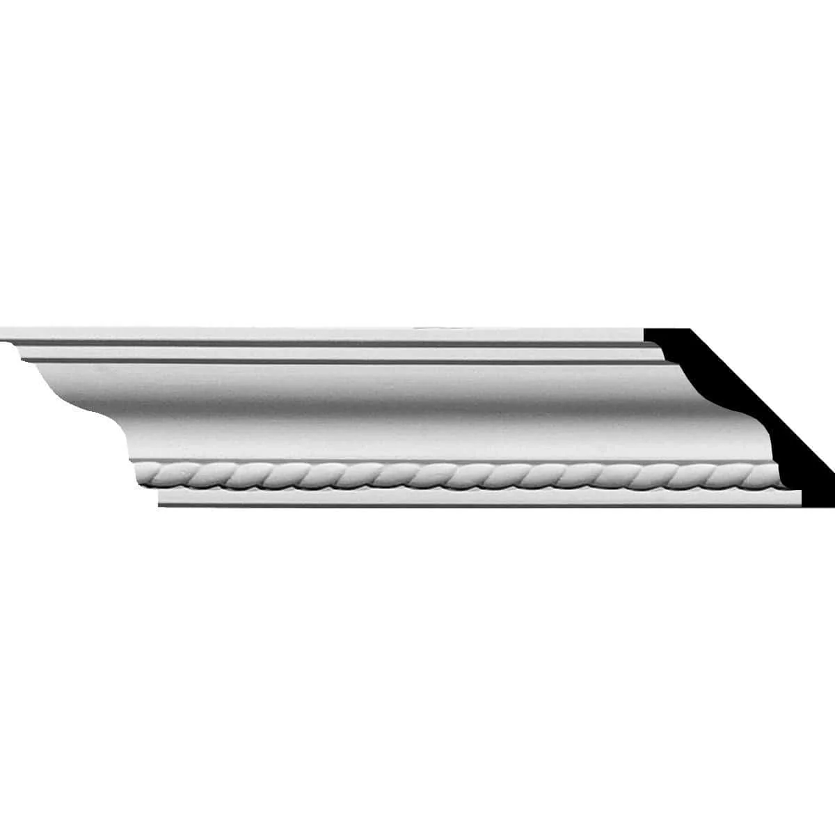 Edinburgh Traditional Crown Moulding, 2"H x 2"P x 2 3/4"F x 94 1/2"L