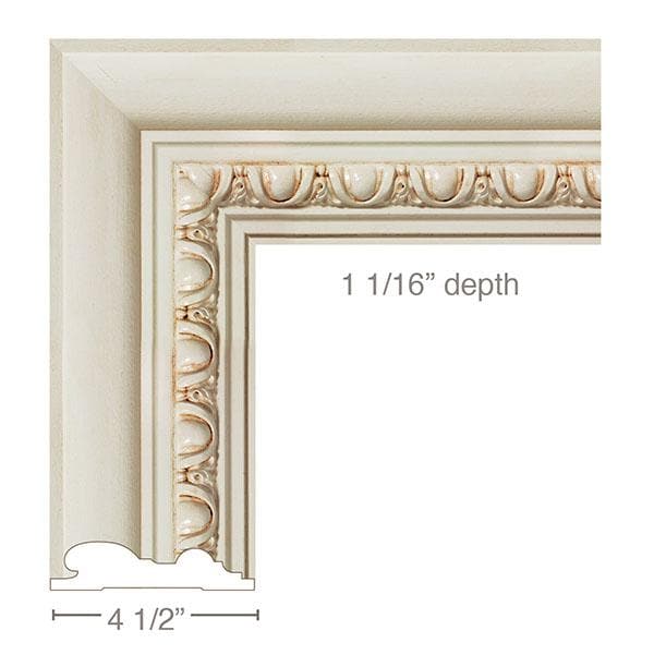 Egg & Dart Case, 1 1/16"w X 4 1/2"d